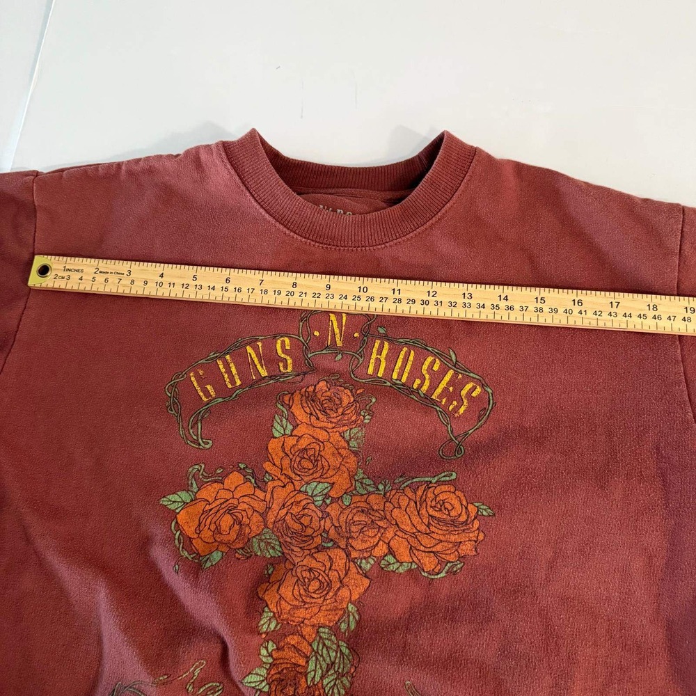 Guns N Roses Appetite for Destruction Graphic Sweatshirt Maroon Womens Medium - Picture 4 of 13